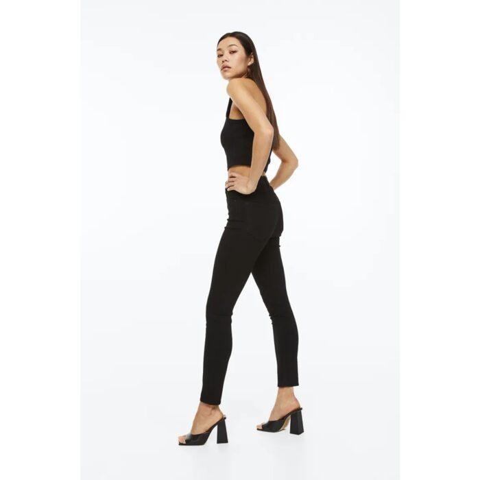 H&M High Rise Skinny Black Jeans