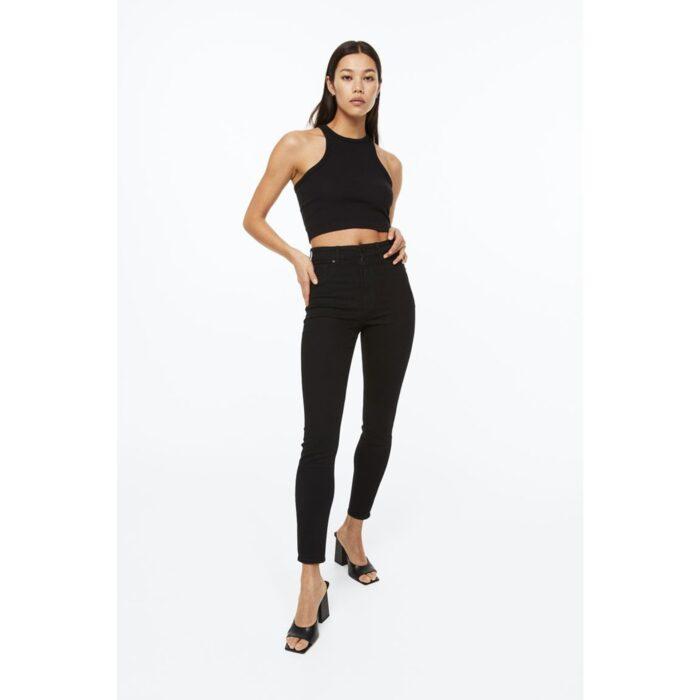 H&M High Rise Skinny Black Jeans