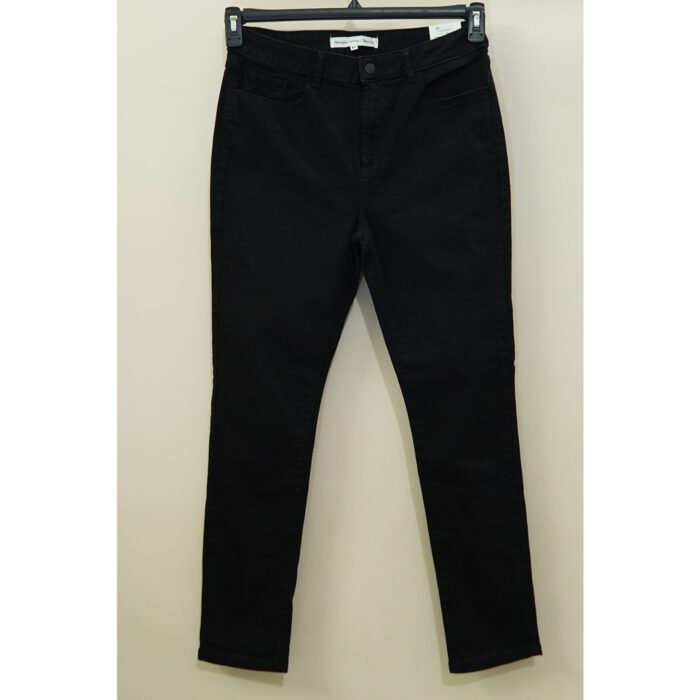 Monoprix Mid Rise Slim Fit Black Jeans