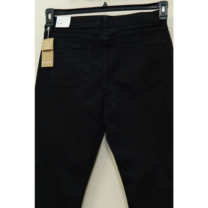 Monoprix Mid Rise Slim Fit Black Jeans