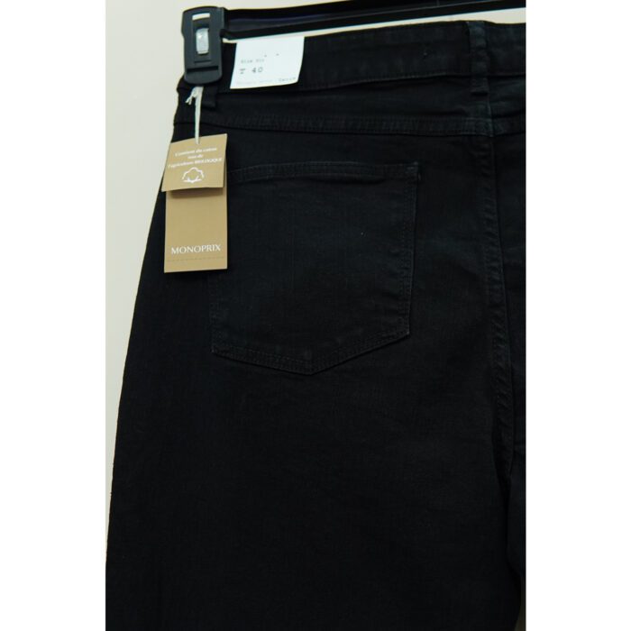 Monoprix Mid Rise Slim Fit Black Jeans