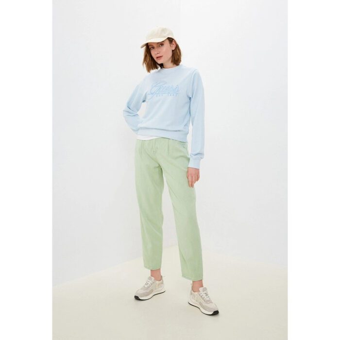 Guess Light Green Andrea Barrel Mom Relaxed Jeans