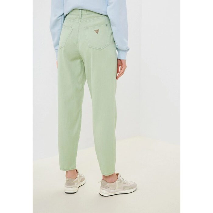 Guess Light Green Andrea Barrel Mom Relaxed Jeans