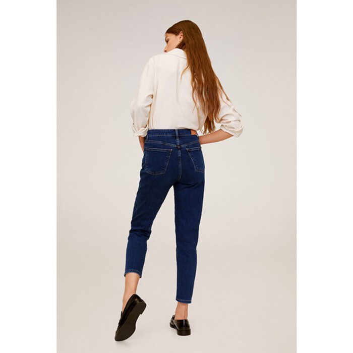 MNG Dark Wash High Rise Mom Jeans