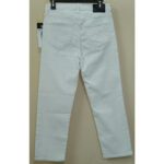 DKNY Rivington Slim Straight White Jeans