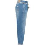 Mustang High Rise Mom Tie Rope Belted Jeans