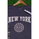 H&H Dark Grey NYC Logo Printed T Shirt