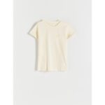 Reserved Slim Fit Light Yellow T Shirt