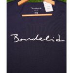 Navy Banderid Print T Shirt