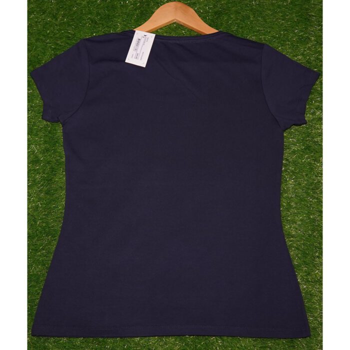 Navy Banderid Print T Shirt