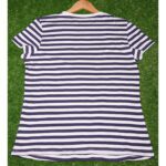 H&H Blue White Lining T Shirt