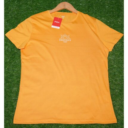Fox Mustard Positivity Printed T Shirt