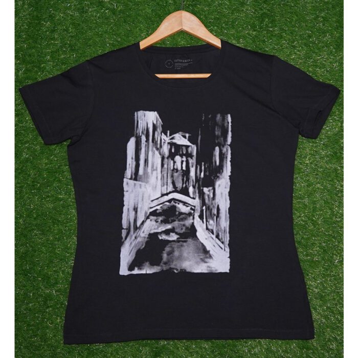 Cutter & Buck Black Printed T Shirt