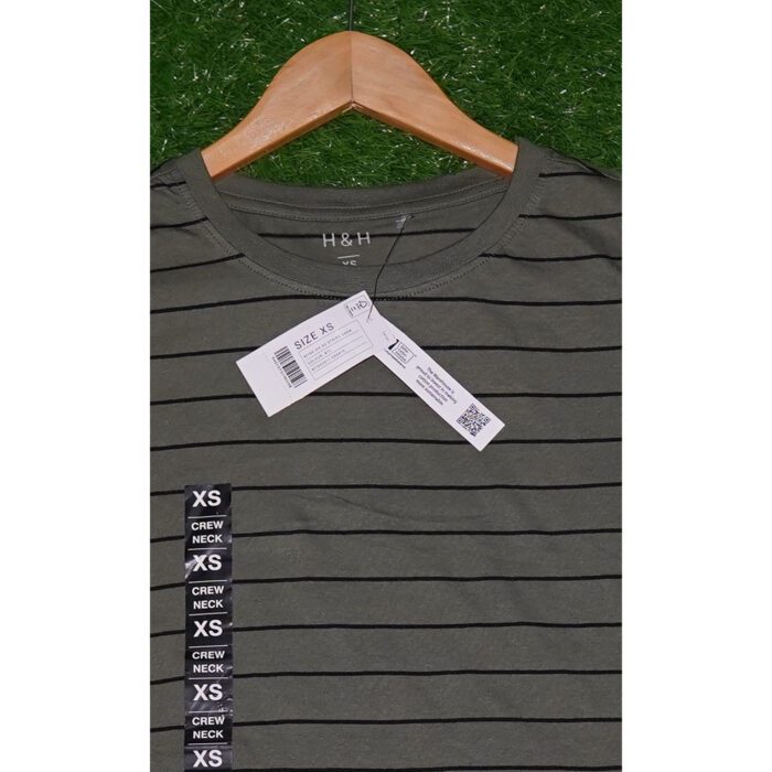 H&H Olive Black Lining T Shirt