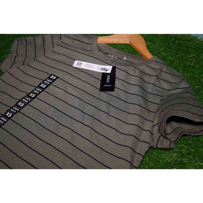 H&H Olive Black Lining T Shirt