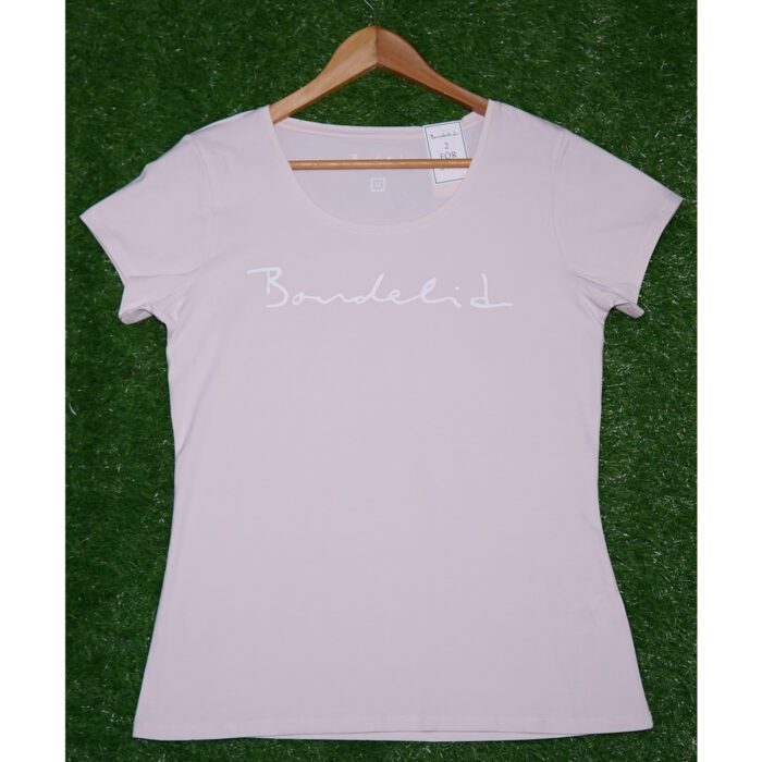 Banderid Logo Printed Light Peach T Shirt