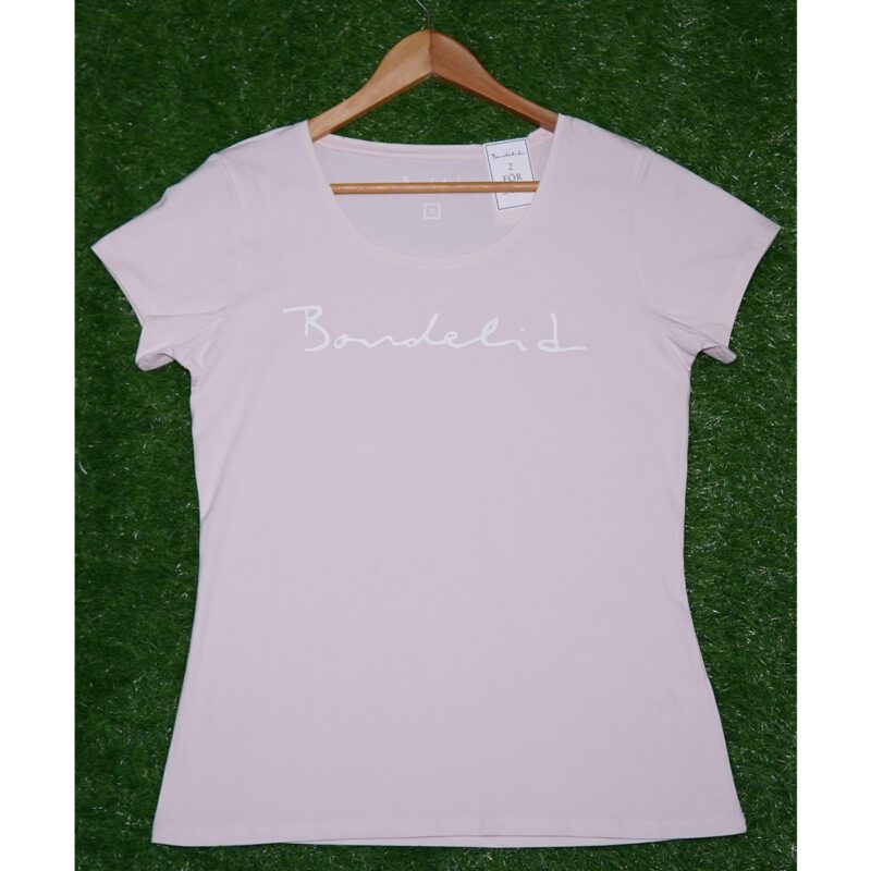 Banderid Logo Printed Light Peach T Shirt