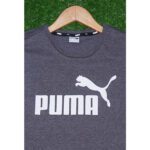 PUMA Classic Dark Grey Logo T Shirt