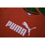 PUMA Classic Orange Logo T Shirt