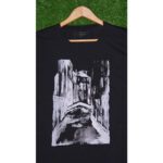 Cutter & Buck Black Printed T Shirt