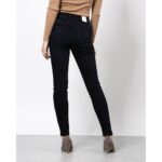 Guess Dark Wash Skinny High Rise Front Zip Ripped Jeans