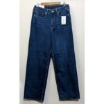 F.A Dark Wash Full High Rise Wide Leg Jeans