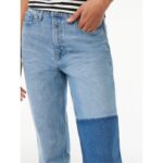 F.A Light Wash Super High Rise Crop Straight Jeans