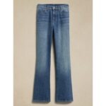 Banana Republic Mid Wash High Rise Relaxed Bootcut Jeans