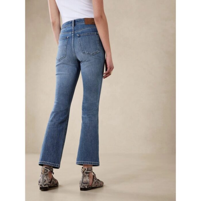 Banana Republic Mid Wash High Rise Relaxed Bootcut Jeans