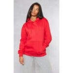 Red Basic Kangaroo pocket Hoodie