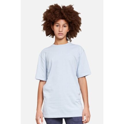 Dusty Blue Basic Round Neck T-Shirt