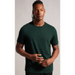 Bottle Green Basic Round Neck T-Shirt