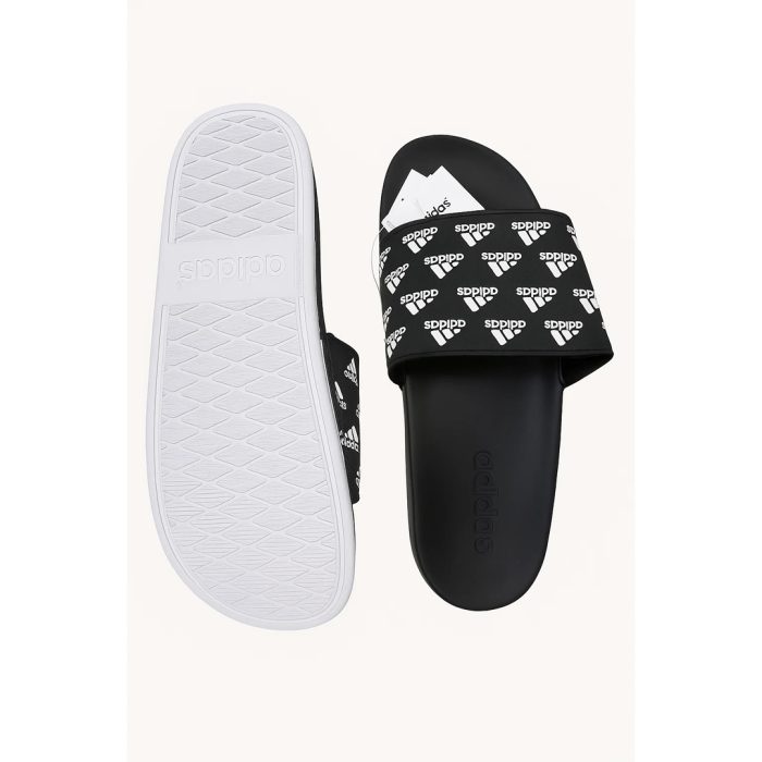 ADIDAS BLACK-WHITE PRINTED SLIDE (PREMIUM QUALITY) - Image 4