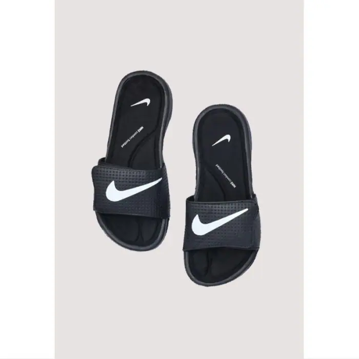 NIKE FULL BLACK COMFORT FOOTBED SLIPPER Stocker.pk