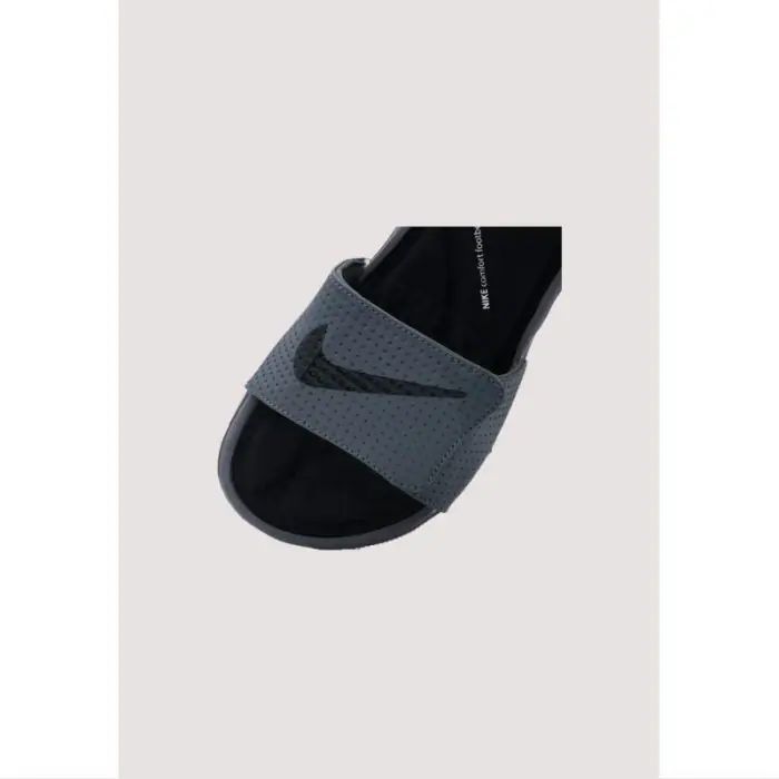 NIKE GREY BLACK COMFORT FOOTBED SLIPPER Stocker.pk