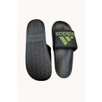 ADIDAS BLACK GREEN PRINTED LOGO SLIDE - Image 2