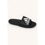 ADIDAS BLACK WHITE PRINTED LOGO SLIDE - Image 3