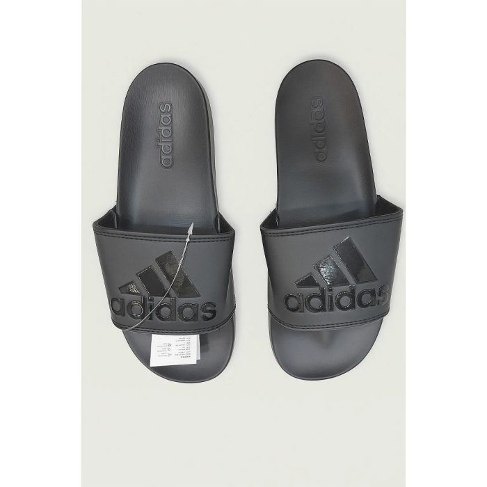 ADIDAS FULL BLACK PRINTED LOGO SLIDE - Image 1
