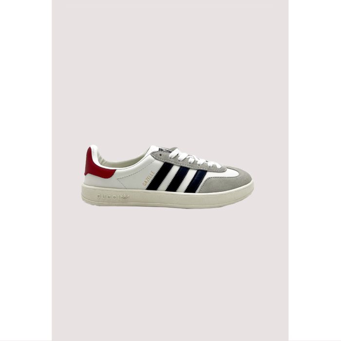 ADIDAS GAZELLE X GUCCI WHITE BLACK STRIPE
