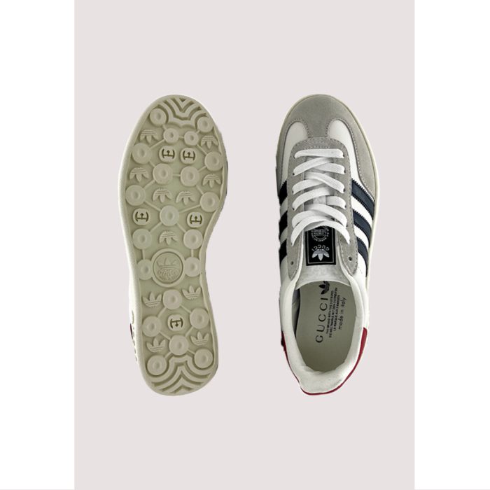 ADIDAS GAZELLE X GUCCI WHITE BLACK STRIPE