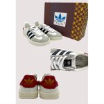 ADIDAS GAZELLE X GUCCI WHITE BLACK STRIPE