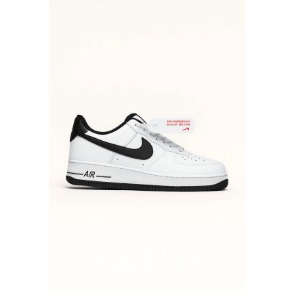 NIKE AIR FORCE 1 LOW – WHITE WITH BLACK SWOOSH