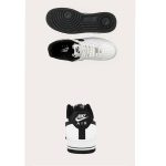 NIKE AIR FORCE 1 LOW – WHITE WITH BLACK SWOOSH