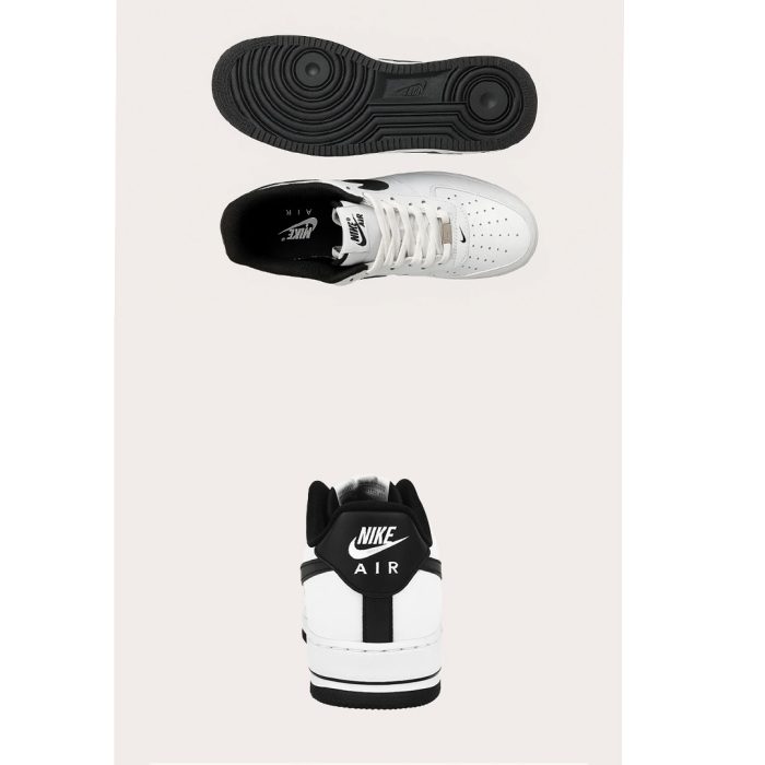 NIKE AIR FORCE 1 LOW – WHITE WITH BLACK SWOOSH
