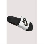 NIKE ALL BLACK WHITE LOGO PRINTED SLIDE - Image 3