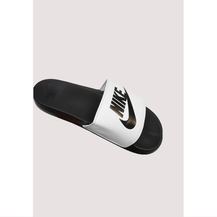 NIKE ALL BLACK WHITE LOGO PRINTED SLIDE - Image 3