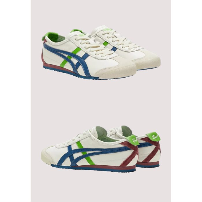 ONITSUKA TIGER MEXICO 66 CREAM MAKO BLUE GREEN MAROON