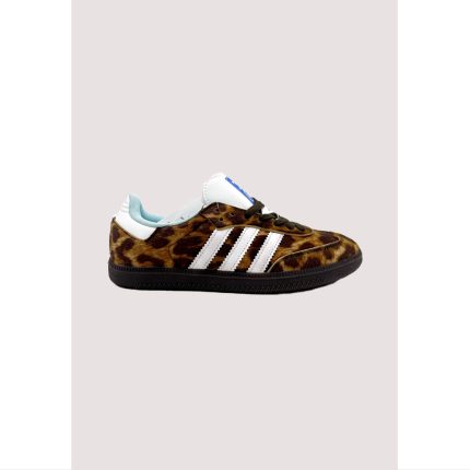 ADIDAS SAMBA OG BROWN LEOPARD PRINT WOMENS SHOES