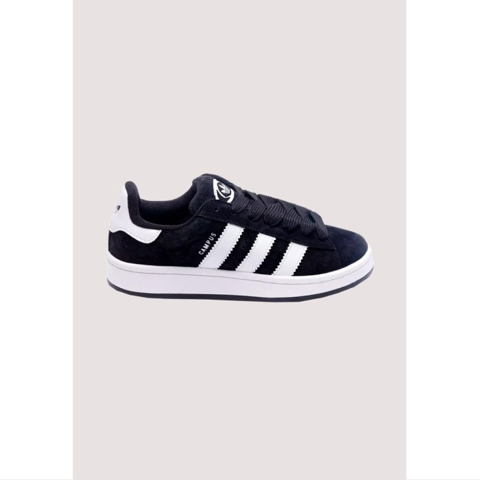 ADIDAS CAMPUS 00S ALL BLACK WHITE STRIPE SUEDE