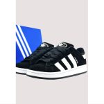 ADIDAS CAMPUS 00S ALL BLACK WHITE STRIPE SUEDE